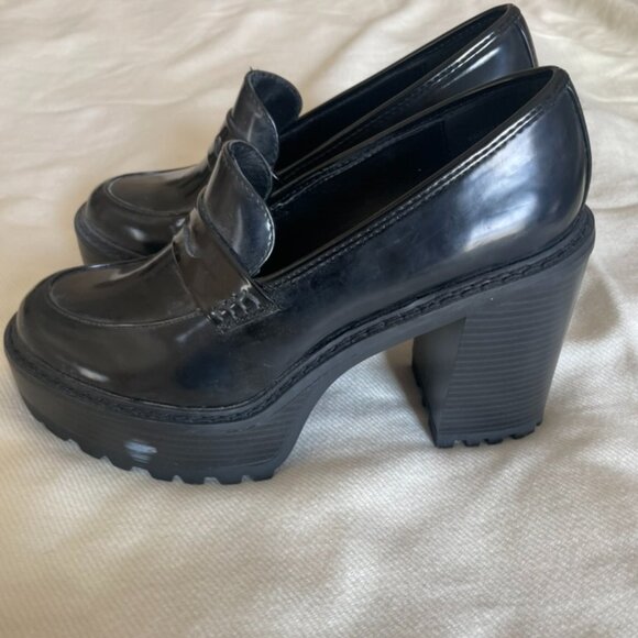 Steve Madden Rodrigo Platform Loafer - Free Shipping | DSW Steve Madden Block Heel Platform Loafers - Size 8